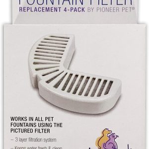 Pioneer pour Animal Domestique 4-Pack d’arrosage Fontaine Filtre de Remplacement pour Animaux domestiques