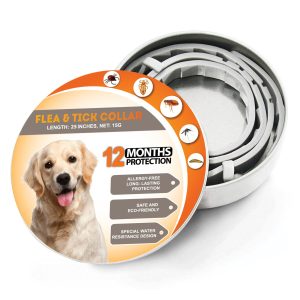 Dog Collar 12 Months, Collar for Dogs 25 Inches with Natural Herbs and Oils, Powerful Effect Collar for All Dog Breeds up to 12 Months