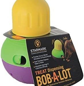 Bob – A – Jouet distributeur de friandises Lot – Pour petits chiens
