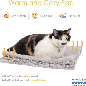 Tapis auto-chauffant pour chat – 69,8 x 47 cm – Pour animaux domestiques en extérieur et en intérieur