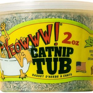 Yeowww! Catnip Tub 2 Ounce | Premium Flower Top Blend | for Cats and Kittens