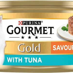 Gourmet Gold Tinned Cat Food Savoury Cake Thon 85g (Lot de 12)