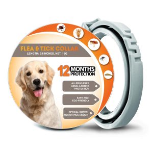Dog Flea Collars 25 Inches – Flea Collars for Dogs – Flea Treatment for Dogs Lasting up to 12 Months – Waterproof Dog Flea Collar – Dog Flea Treatment from 100% Essential Oils