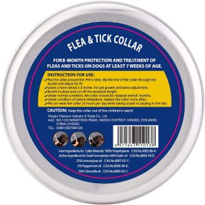 BUDOCI Pet Flea Collar Small Size Flea and Tick Prevention for Cats, 4 Pack Flea and Tick Collar for Cats, 38cm/15 inch, 8 Month Protection…