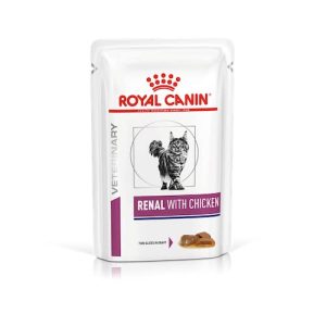 ROYAL CANIN Rénal Félin – Chat – Sachets Fraîcheur – Poulet – 12 x 85g