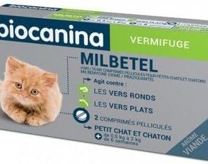 Biocanina milbetel vermifuge chatons petits chats 2 comprimés
