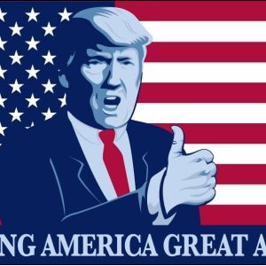 Donald Trump President Make America Great Again MAGA Thumbs Up USA 3×5 Feet Flag