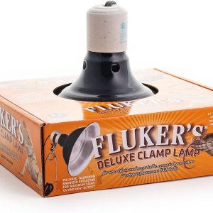 Fluker’s Repta-Clamp Lampe avec Interrupteur pour Reptiles (l’emballage Peut Varier), Noir